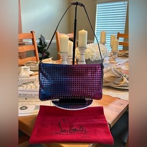 Christian Louboutin LIKE NEW Metallic dual color crossbody… Unique & Rare!
